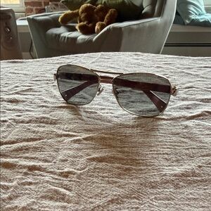 Coach Gold Frame Sunglasses with Gray Lenses